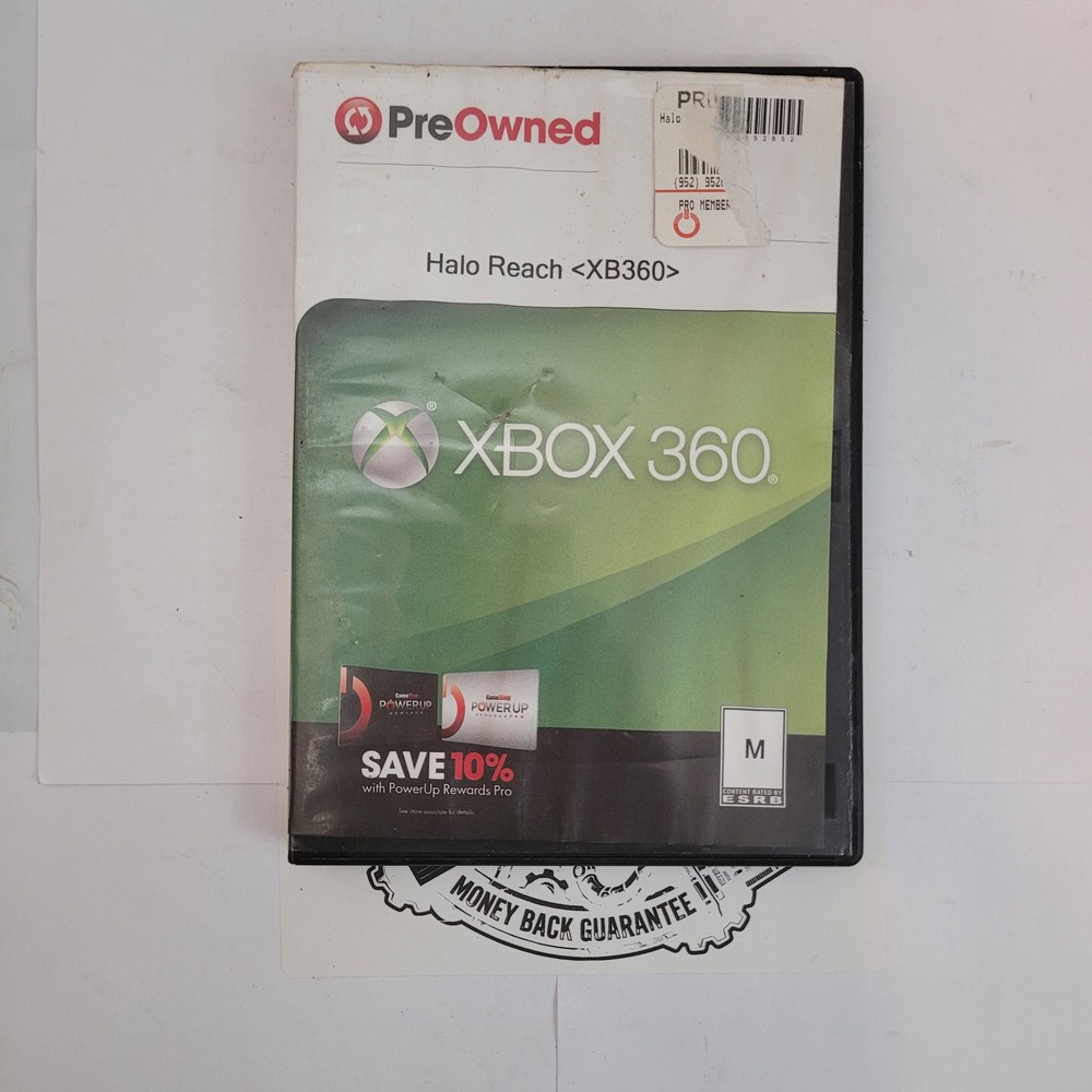 Microsoft Halo Reach Xbox 360 Game Disc M Rating Bungie First Person Shooter
